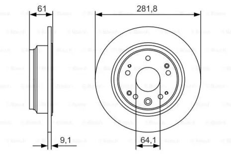 Brake Honda Stepwgn, Bosch (0986479A91)