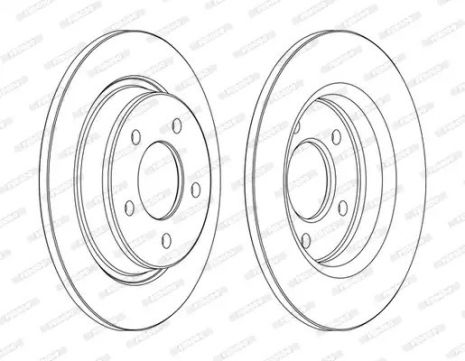 Диск тормозной MAZDA 5, FERODO (DDF1546C)