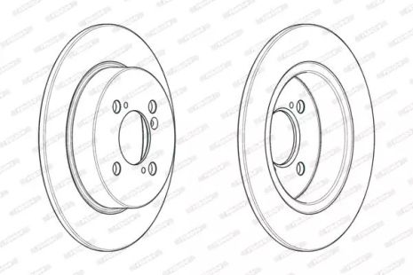 Brake Suzuki Swift, Ferodo (DDF2071C)