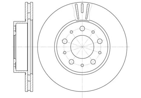 Диск тормозной OPEL ASTRA, VOLVO 740, REMSA (623110)