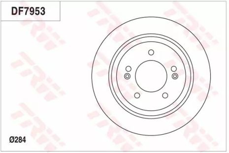 Диск тормозной KIA OPTIMA, HYUNDAI i30, TRW (DF7953)