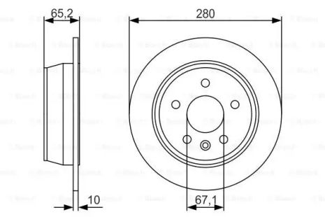 Brake Mercedes-Benz V-Class, Bosch (0986479S02)