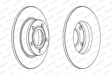 Brake Audi A6, Ferodo (DDF1177C)