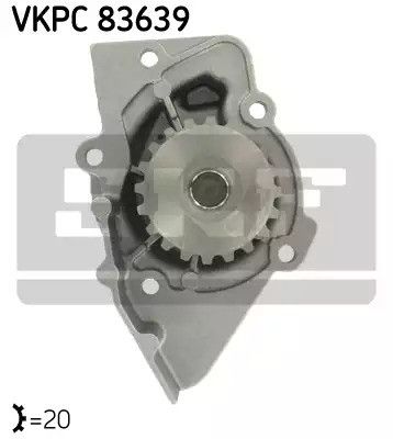 Водяной насос SUZUKI VITARA, TOYOTA COROLLA, LANCIA PHEDRA, SKF (VKPC83639)