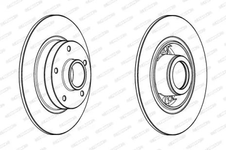 Диск тормозной RENAULT MEGANE, FERODO (DDF17321)