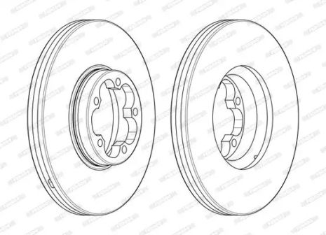 Гальмовий Ford Transit, Ferodo (DDF24681)