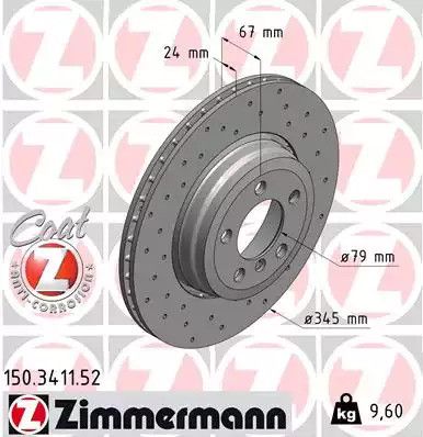 BRAKE BMW 7, Zimmermann (150341152)