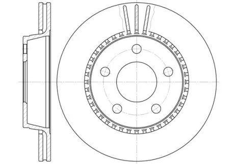 Диск гальмівний AUDI 200, REMSA (635610)