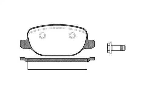 Гальмівні колодки Set, Alfa Romeo, Lancia Delta, Woking (P978300)