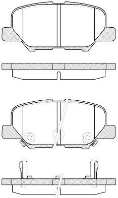 Комплект гальмівних колодок, дискове гальмо MAZDA 6, PEUGEOT 4008, REMSA (153602)