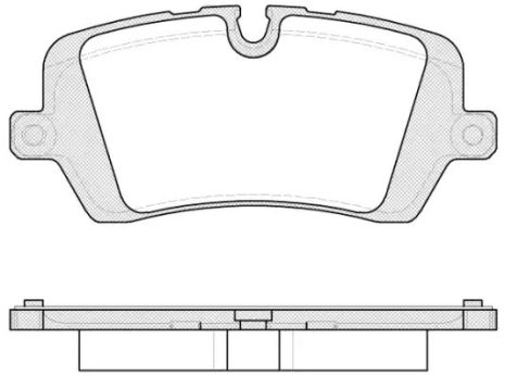 Набір гальмівних майданчиків, Disk Brake Land Rover, REMSA (154100)