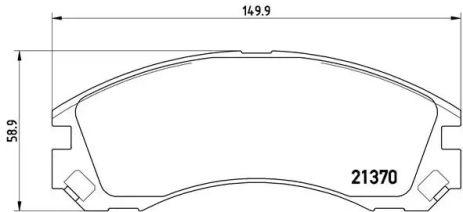 Набір гальмівних майданчиків, диск Brake Peugeot 4007, Citroyn C-Crosser, Brembo (P61089)