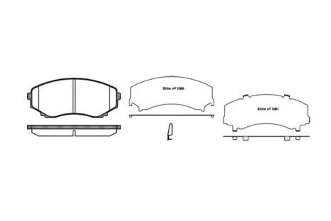 Набір гальмівних майданчиків, диск Brake Mazda MPV, REMSA (039722)