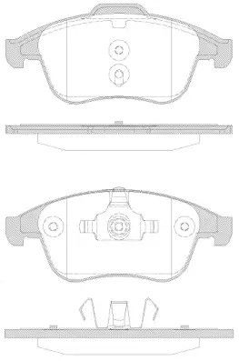 Набір гальмівних майданчиків, диск Brake Renault Grand Scénic, Woking (P1250330)