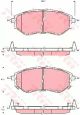 Комплект гальмівних колодок, дискове гальмо SUBARU OUTBACK, TRW (GDB3372)