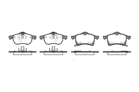 Набір гальмівних колодок, дискоте гальма Chevrolet Astra, Opel Zafira, Woking (P783302)