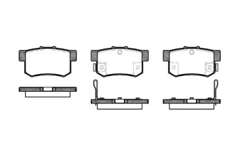 Набір гальмівних колодок, BYD F6 Disc Brake, Honda Accord V, Woking (P225332)