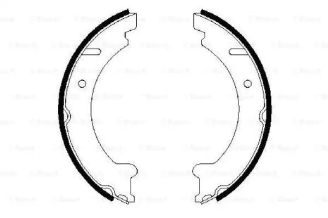 Набір гальмівних колодок, паркування гальмування Volvo 850, Bosch (0986487548)