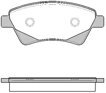 Комплект гальмівних колодок, дискове гальмо RENAULT KANGOO, REMSA (097620)