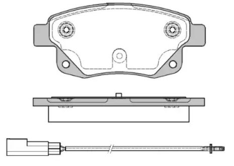 Комплект тормозных колодок, дисковый тормоз FORD TRANSIT, REMSA (125201)