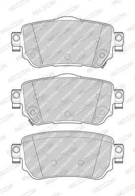 Набір гальмівних майданчиків, дисковий гальм Renault Kadjar, Nissan X-Trail, Ferodo (FDB4842)