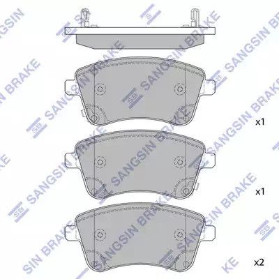 Гальмові колодки Set, Hyundai IX20, Kia Venga, Hi-Q (SP1515)