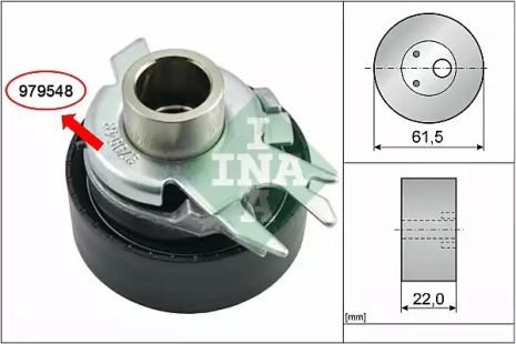 Натяжной ролик ремня ГРМ SEAT CORDOBA, VW GOL, INA (531052530)