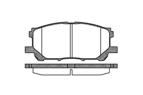 Набір гальмівних майданчиків, Toyota Harrier, Lexus RC, REMSA (103900) Диск.