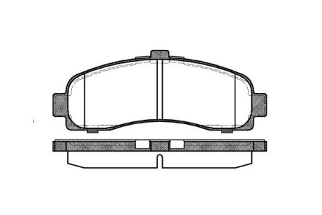 Набір гальмівних прокладок, Nissan Micra, REMSA (043110) Диск гальмо