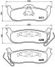 Набір гальмівних колодок, командир джипа, Brembo (P37011) Диск.