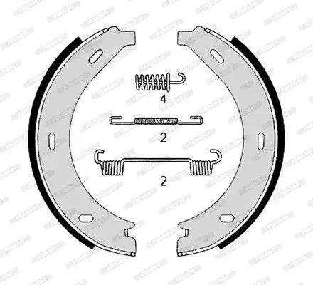 Комплект гальмівних колодок MERCEDES-BENZ V-CLASS, FERODO (FSB4306)