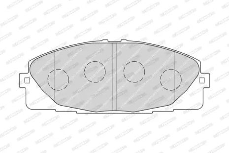 Комплект тормозных колодок, дисковый тормоз NISSAN NV400, TOYOTA HIACE, FERODO (FVR4327)