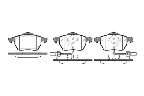 Гальмівні колодки, Audi A6, Skoda Superb, Woking (P290352)
