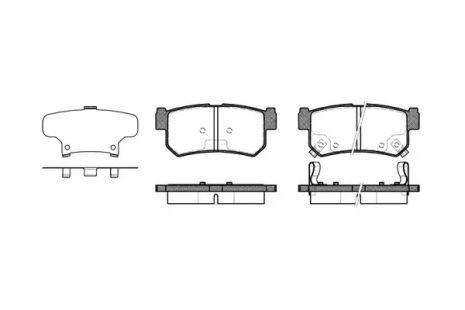 Set Pads Set, Daewoo Rexton, Ssangyong Rexton, Woking (P646362)