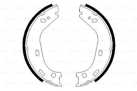 Набір гальмівних колодок, паркування гальма Mercedes-Benz SL, Bosch (0986487126)