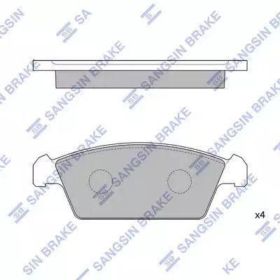 Set Set Pads, Suzuki Cappucino, Daewoo Tico, Hi-Q (SP1050)