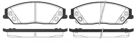 Набір гальмівних майданчиків, BYD S6 Disc Brake, Emgrand EC8, REMSA (146702)