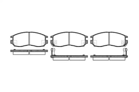 Набір гальмівних майданчиків, Changan Alsvin, Chrysler Sebring, REMSA (046002)