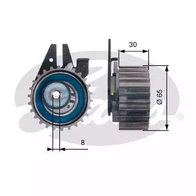 Натяжной ролик ремня ГРМ CHRYSLER DELTA, JEEP COMPASS, GATES (T43211)