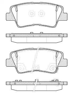 Set Pads Set, Toyota Auris, Ssangyong Korando, REMSA (136252)