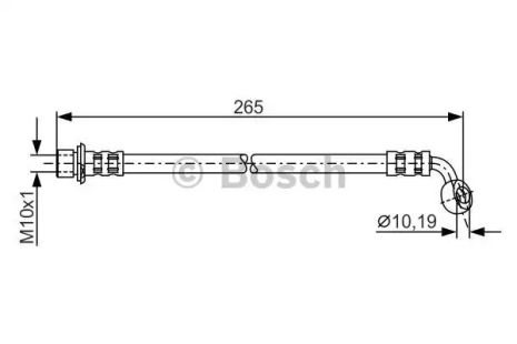 Brake Hose Lexus LX, Toyota Land Cruiser, Bosch (1987481127)