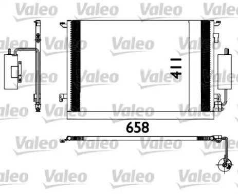 Радіатор, кондиціонер конденсатор Vauxhall Vectra, Opel Vectra, Valeo (817648)