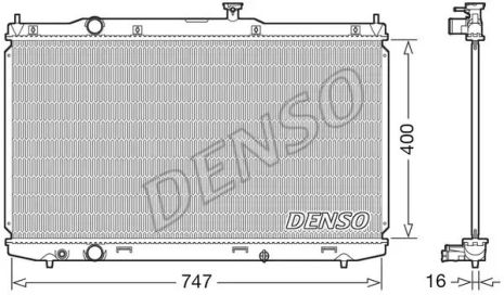 Радіатор охолодження двигуна DENSO (DRM40039)