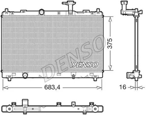 Suzuki Vitara, Denso (DRM47038) радіатор охолодження двигуна