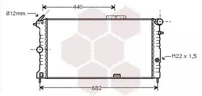 Opel Vectra, Van Wezel (37002190) радіатор охолодження двигуна