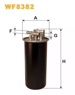 Паливний фільтр Audi A6, WixFiltron (WF8382)