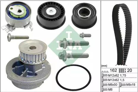 Помпа + комплект ременя ГРМ CHEVROLET CHEVY, OPEL Astra (530044330)