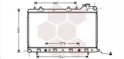 Subaru Forester, Van Wezel (51002049) радіатор охолодження двигуна