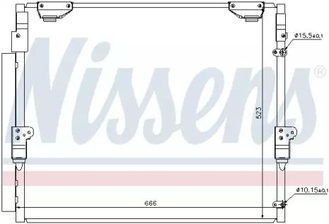 Радиатор, конденсор кондиционера LEXUS LX, TOYOTA LAND CRUISER, NISSENS (940304)