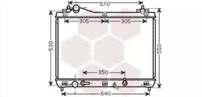 Радіатор охолодження двигуна SUZUKI GRAND VITARA, Van Wezel (52002105)